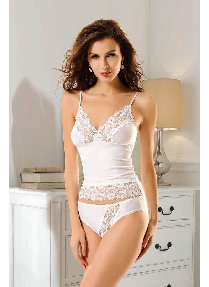 X Ses - Xses 945 Women's Athlete Panties Set-Ecru - Image 1