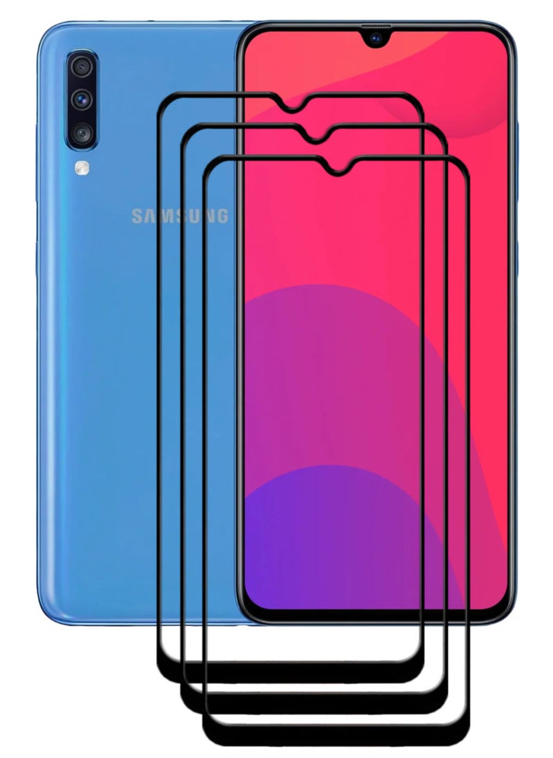 ACLIX 3 Pieces Antistatic ESD Dustproof Premium Quality High Definition Tempered Glass Screen Protector Designed For Samsung Galaxy A70 - Image 1