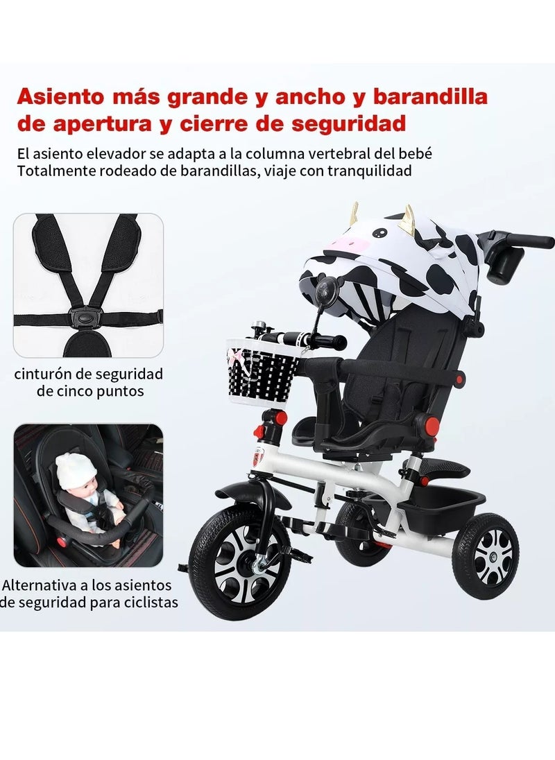 5 in 1 Foldable and Portable Tricycle Baby Stroller