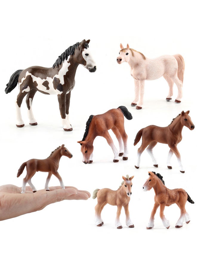 Simulation Wild Animal Horse Model Chollima Black And White Male Horse Mustang Hanover Weima Children's Cognitive Ornament Toy-Color:127-147 Tennessee Stallion 153.8G  - Image 4