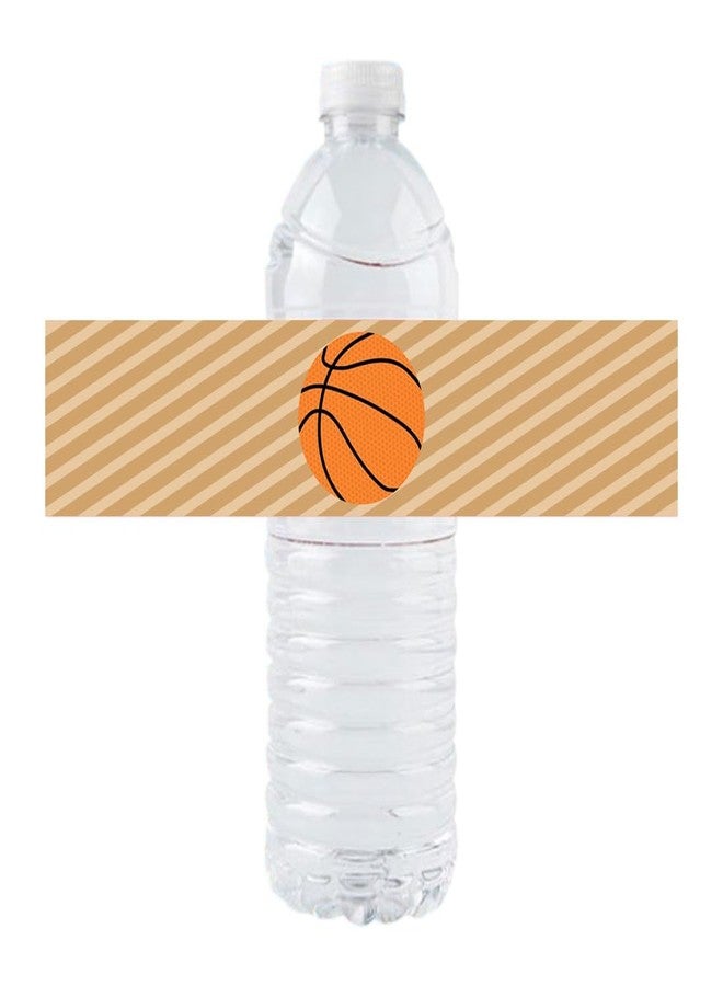vaujory 36 Pack of Basketball Paper Watter Bottle Label Stickers for Birthday Party Basketball Theme Party Decoration - Image 2