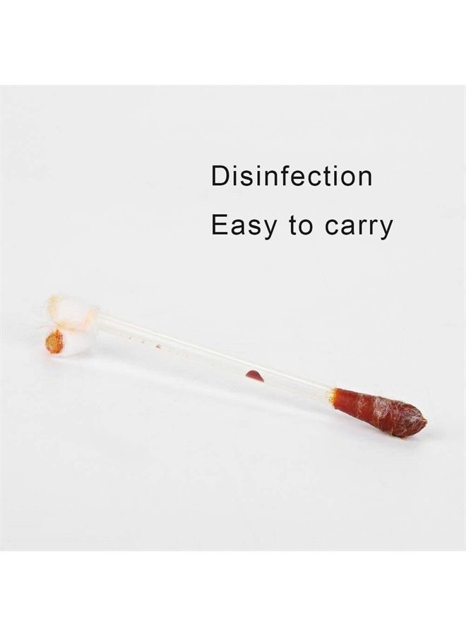 Ai-Fun 60 pcs Disposable Medical Iodine Cotton Swabsticks - Portable Iodine Disinfected Cotton Stick for First Aid Wounds Care Sterilization - Image 5