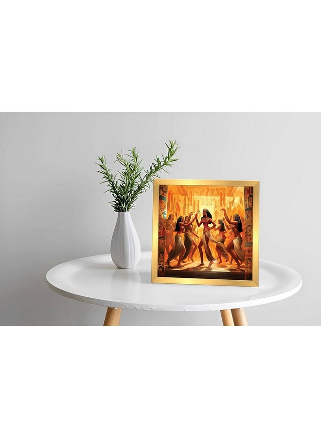 Anaadi Egyption Dance Laminated Photo Frame | Egyption Dance Wall D�cor Painting For Home & Office Decoration (7 X 7 Inch) - Image 2