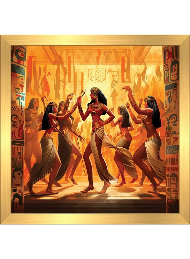 Anaadi Egyption Dance Laminated Photo Frame | Egyption Dance Wall D�cor Painting For Home & Office Decoration (7 X 7 Inch) - Image 1