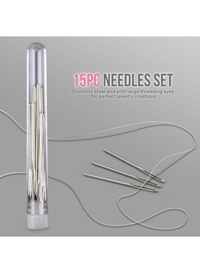 Hi-Spec 17Pc Jewellery Making Tool Kit & 600Pc Findings Accessories Box Set. Pliers & Wires For Handmade Bracelets, Necklaces, Earrings And Charms Arts & Crafts - Image 3