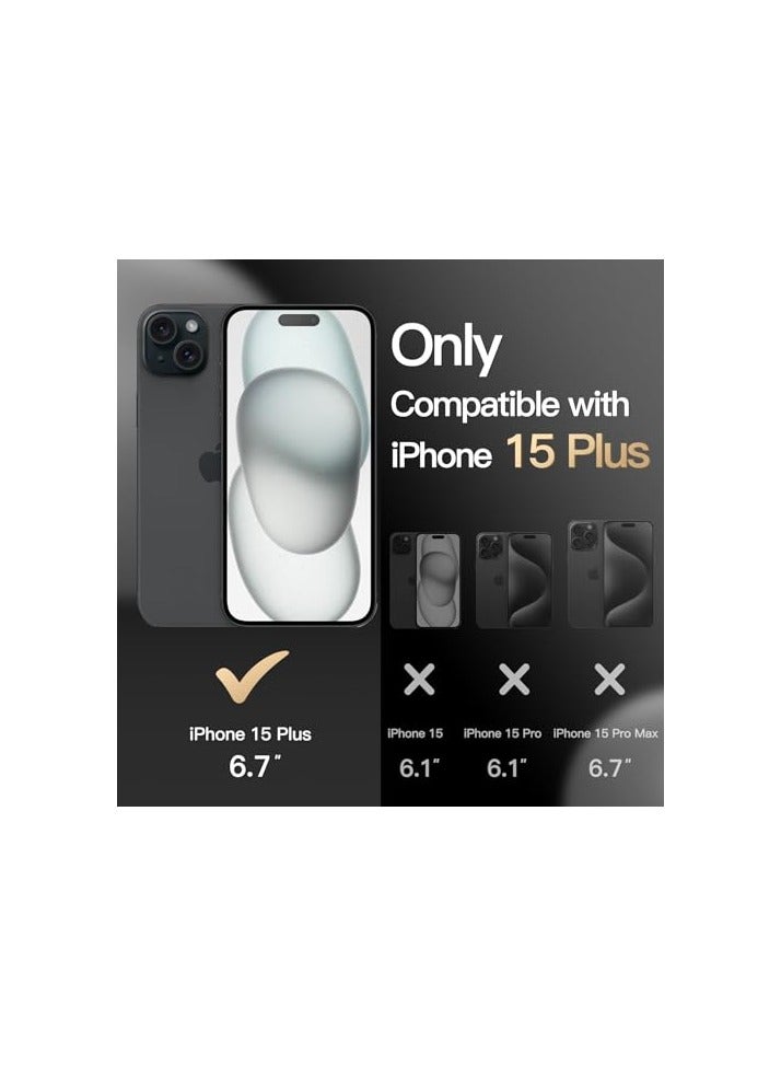 JETech Case for iPhone 15 Plus 6.7-Inch, Heavy Duty Dual-Layer Rugged Protection, Shockproof Protective Tough Phone Cover with Matte Back (Black) - Image 2