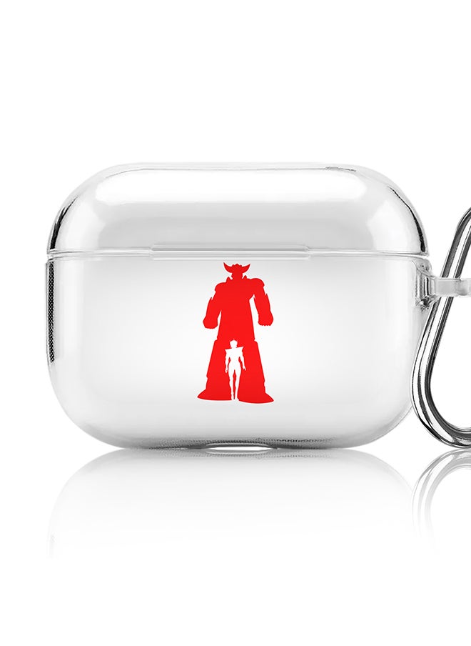 Stylizedd - Classic Clear printed Case for Apple AirPods Pro 2nd Generation Thin Transparent Cover [Designed for Apple AirPods Pro 2nd Generation] - Grendizer (White) - Image 1