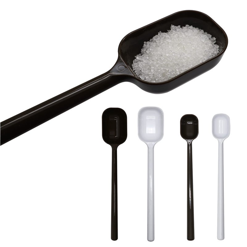 EIKS 4-Pcs Long Handle Scoop Measuring Spoons for Dry and Liquid Ingredients Coffee bean Used Apply in Kitchen Cooking Baking - Image 1