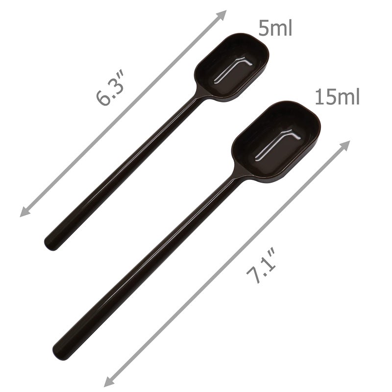 EIKS 4-Pcs Long Handle Scoop Measuring Spoons for Dry and Liquid Ingredients Coffee bean Used Apply in Kitchen Cooking Baking - Image 5