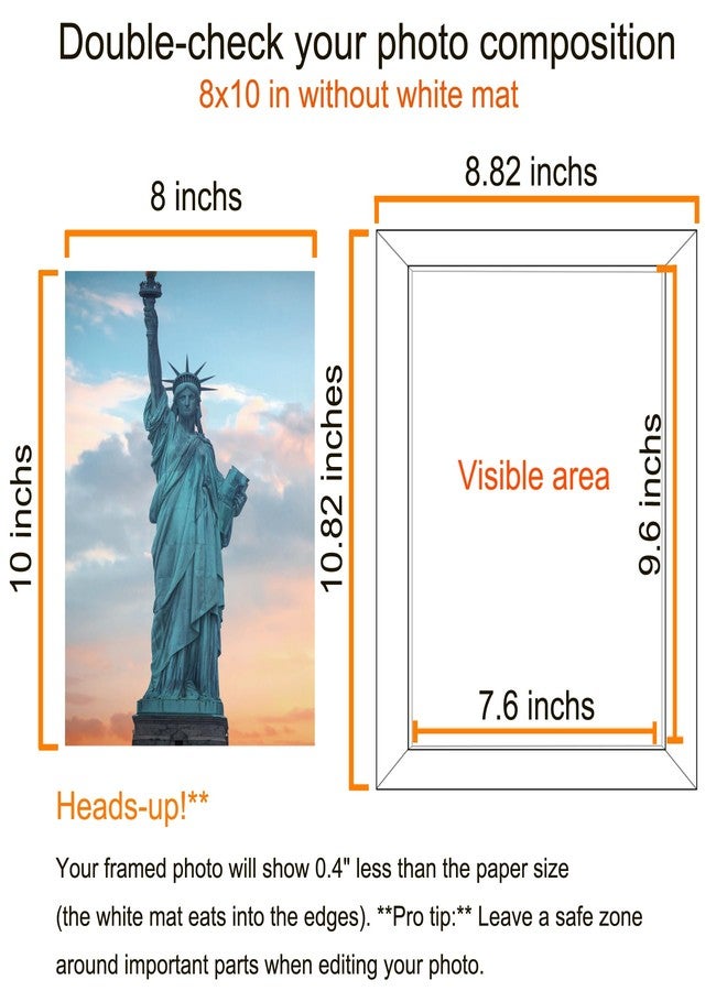 SESEAT مجموعة إطارات صور SESEAT مقاس 8x10، مكونة من 10 قطع، لعرض صور مقاس 5x7 مع إطار داخلي أو مطبوعات مقاس 8x10 بدون إطار داخلي، للتعليق على الحائط أو وضعها على الطاولة، لون أسود - Image 3