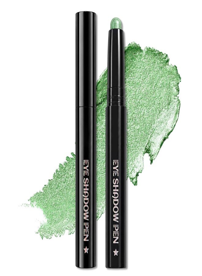 Erinde Shimmer Eyeshadow Stick, Sage Green Eye Shadow Sticks, Waterproof Cream Eyeshadow Stick, Metallic Color, Eye Brightener Makeup for Mature Women, Vegan & Cruelty-Free, 11 - Image 1
