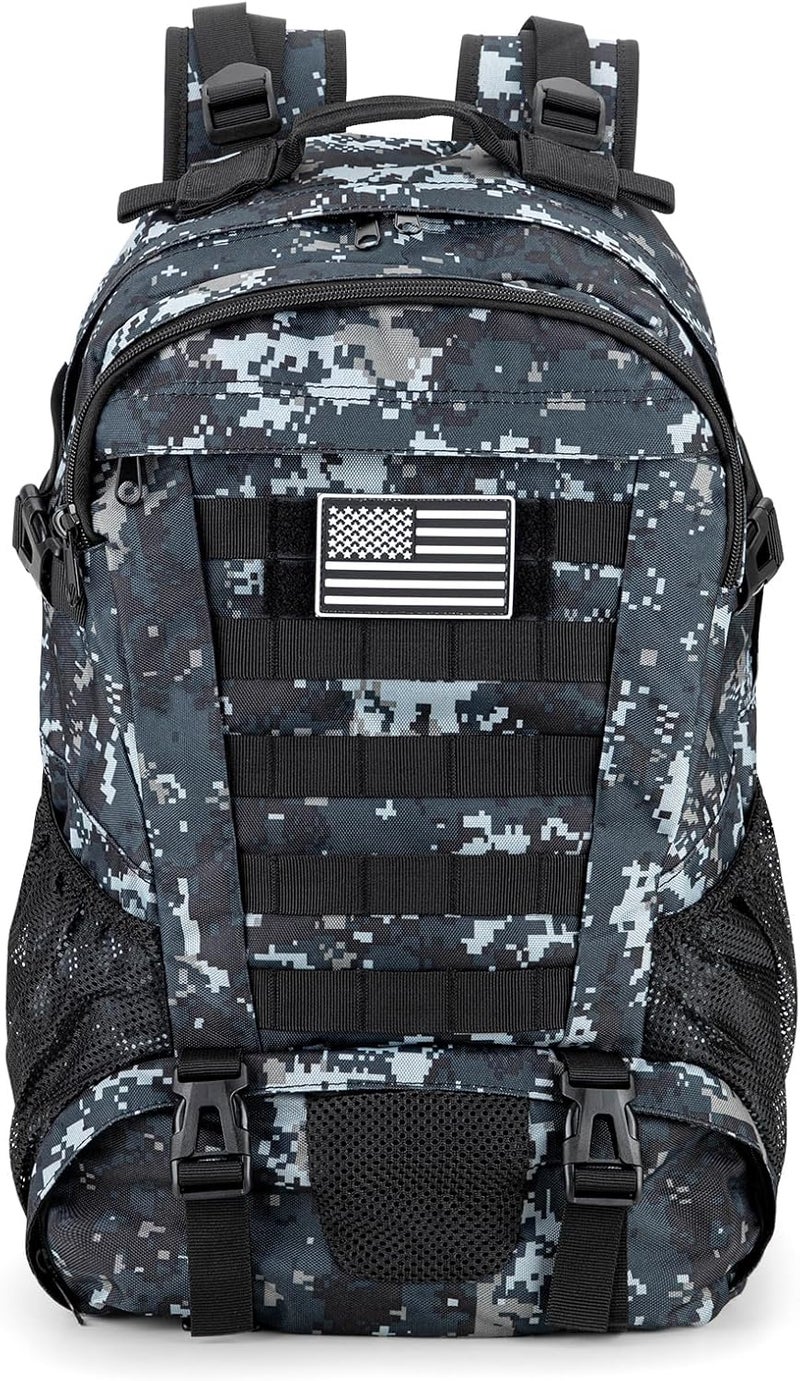 Jueachy Tactical Backpack for Men Hunting Backpack EDC Rucksack Military Hiking Camping Daypack with USA Flag Patch - Image 1
