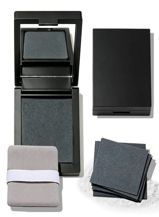 Okerker 500 Sheets Makeup Oil Blotting Paper with Powder - Portable Compact - Image 1