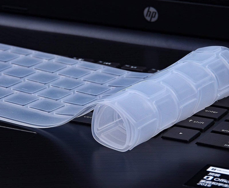 VNJ Accessories Silicone Keyboard Skin Cover for HP Victus 15 (15.6 inch) & HP Victus 16 (16.1 inch) Gaming Laptops (Clear) - Image 3