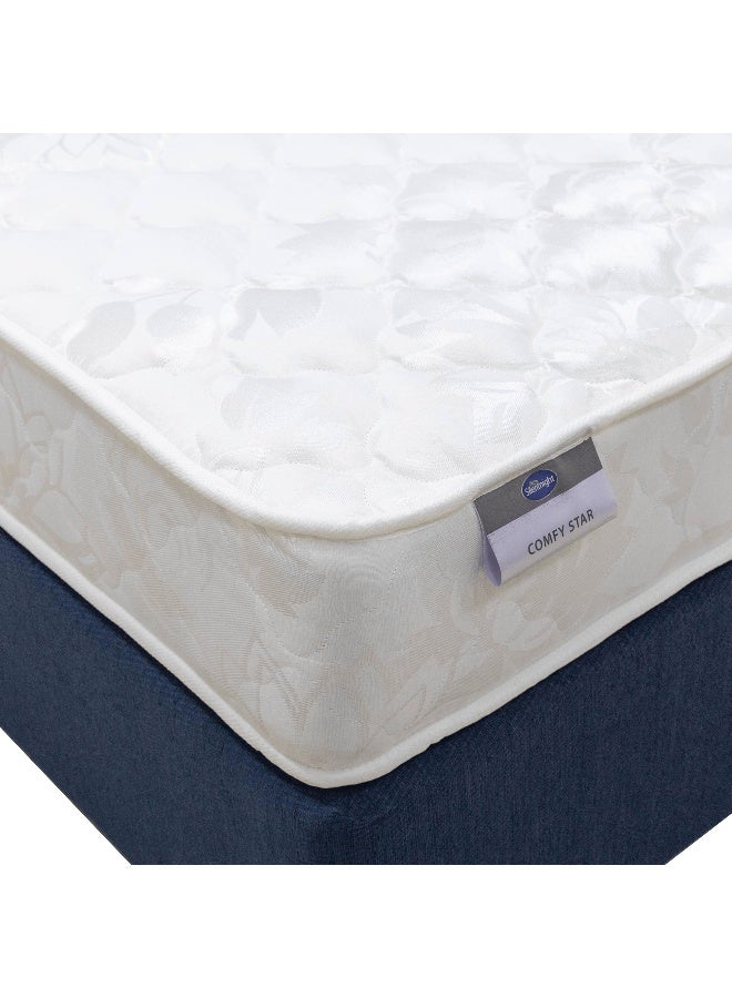 سايلنت نايت مرتبة كومفي ستار المريحة | راحة ثابتة | مرتبة بونيل زنبركية | مرتبة تقويمية | مزدوجة الجوانب | مقاس كينج (180×200×20 سم) | تجربة لمدة 30 ليلة | ضمان لمدة عامين - Image 2