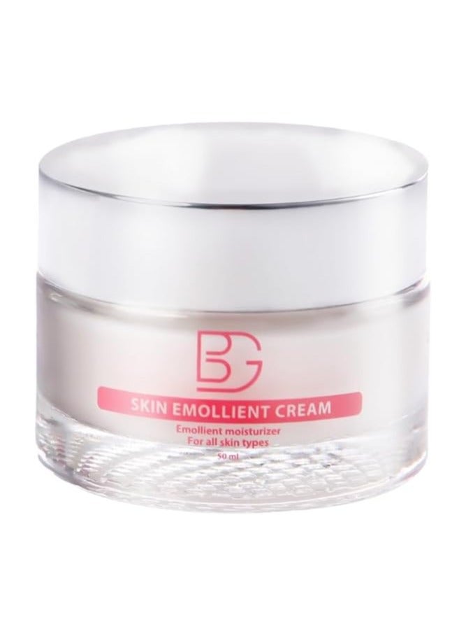 BG Skin Emollient Cream – Deep Moisturizing Face & Body Cream – Nourishing Formula for Dry & Sensitive Skin – Hydrating Daily Skincare – Smooth, Soft & Healthy Glow – Gentle Soothing Cream50ml - Image 1