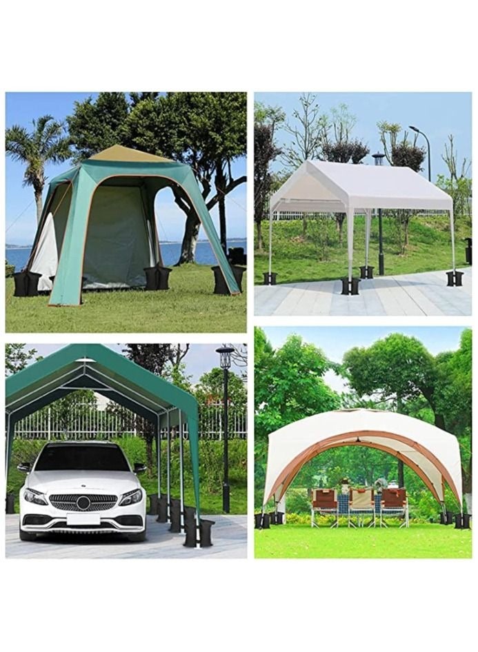 Captaintech Canopy Weight Bags, 4 Pack Double-Stitched Sand Bags for Canopy Legs, Tent Weights for Legs, Heavy Duty Gazebo Weights Sandbags for Patio Umbrella Base, Outdoor Pop Up Tent, Sun Shelter, Pool Ladder - Image 5