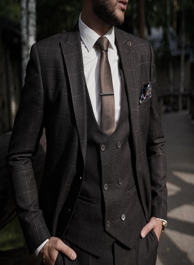 فولكيت مشبك ربطة عنق من الفولاذ المقاوم للصدأ من فولكيت، إكسسوارات رجالية أنيقة بتصميم بسيط، مناسب للأعمال والحفلات وحفلات الزفاف والعمل. - Image 2