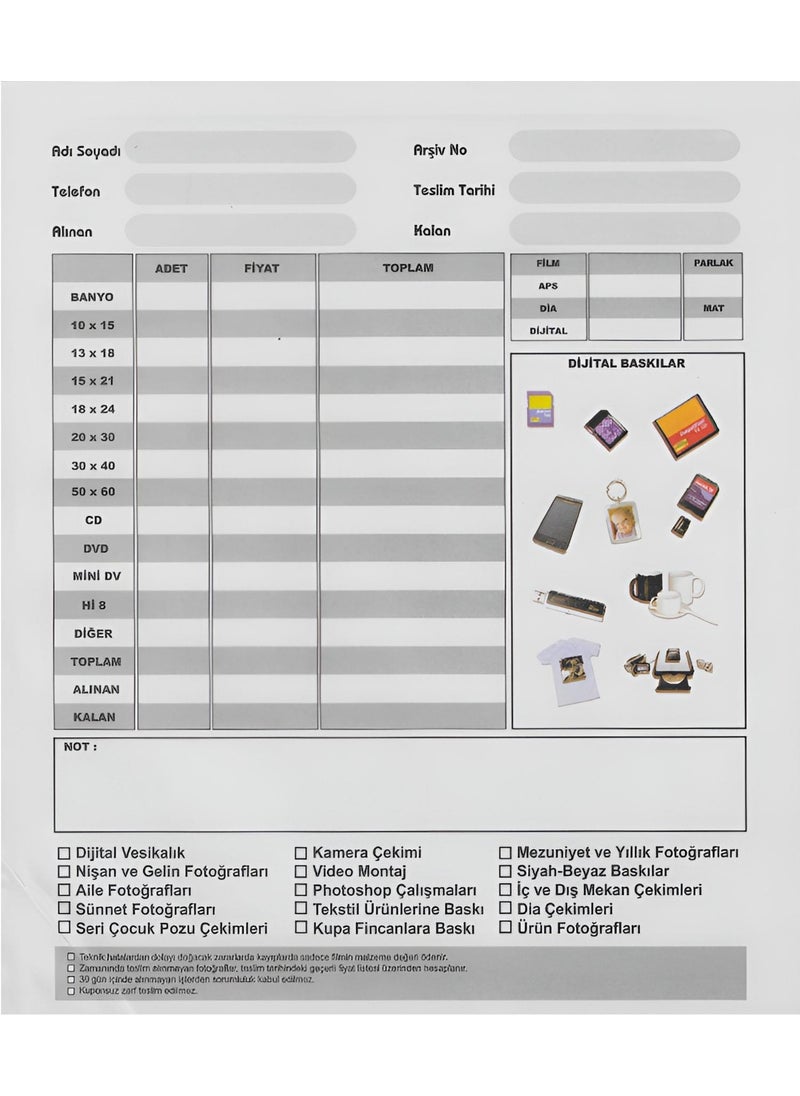FUJIFILM Printed Photo Envelope 100 Pieces  - Image 3