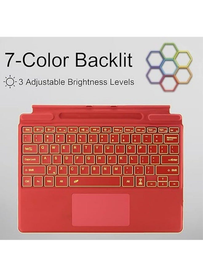 نوع غطاء متوافق مع مايكروسوفت سيرفيس برو 11 (2024) ، 13 بوصة ، لوحة مفاتيح لاسلكية نحيفة محمولة مع لوحة اللمس لوحة مفاتيح الكمبيوتر اللوحي - Image 4