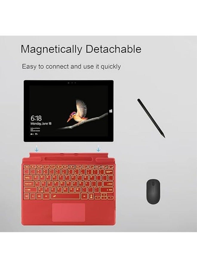 نوع غطاء متوافق مع مايكروسوفت سيرفيس برو 11 (2024) ، 13 بوصة ، لوحة مفاتيح لاسلكية نحيفة محمولة مع لوحة اللمس لوحة مفاتيح الكمبيوتر اللوحي - Image 3