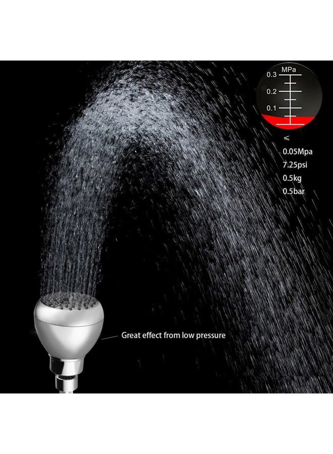 Nuodan High Pressure Shower Head - Powerful Bathroom Pressure Boosting Showerhead - Perfect Universal Replacement for Rain Shower Heads(Chrome) - Image 2