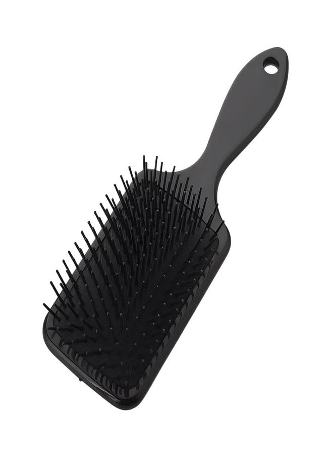 BLUSHIA Paddle Hair Brush - Large Square Air Cushion Paddle Brush with Ball Tip Bristles - Black Paddle Brush for Men - Image 1