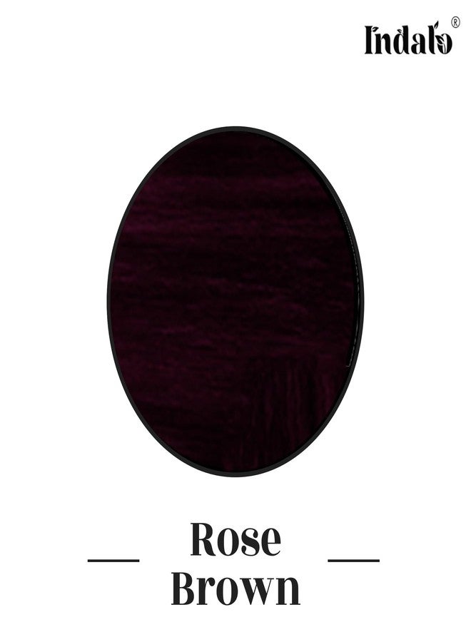 Indalo Natural Hair Color Rose Brown | No Ammonia, No Paraben, No PPD, Rose Brown Hair Color | Suitable for Men & Women (100g - Image 4