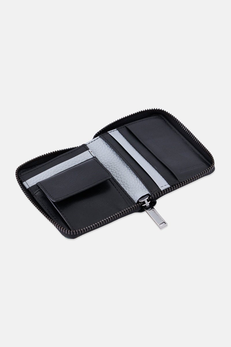 Karl Lagerfeld Men Ombre Zipper Wallet, Black - Image 3