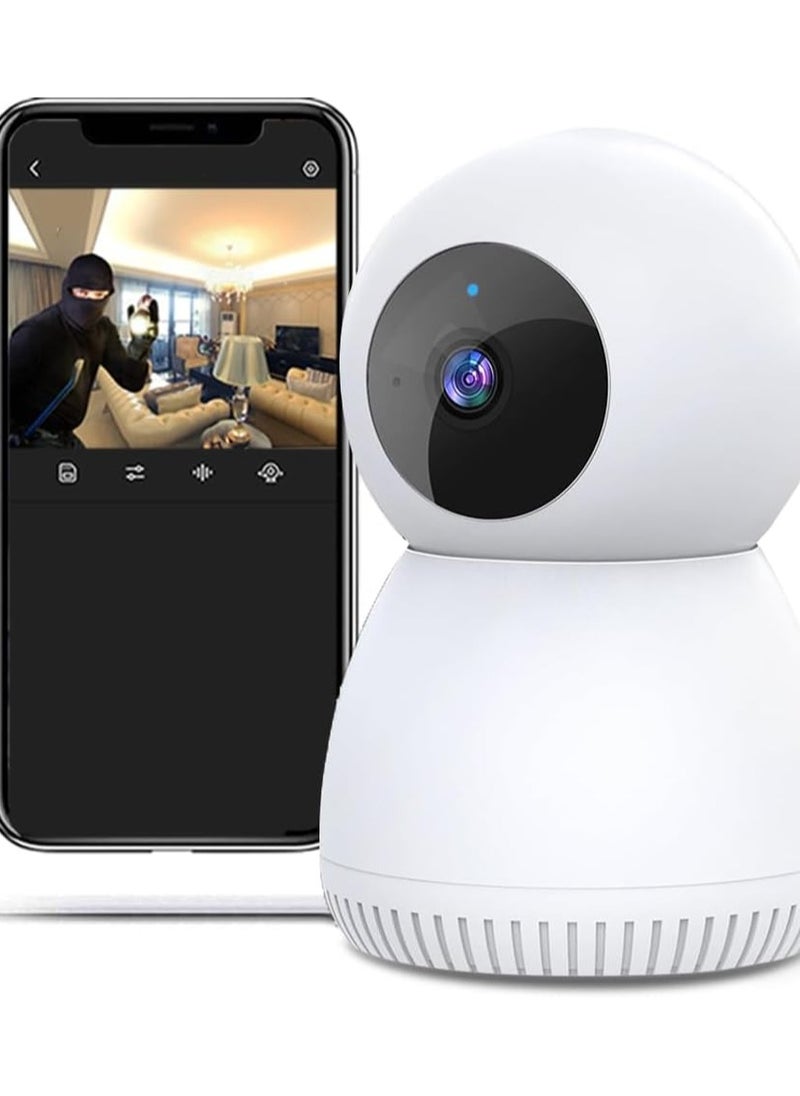 CROIRE - CROIRE PAN/TILT 1080P FULL HD HOME SECURITY WI-FI CAMERA, LIVE VIEW AND TWO-WAY AUDIO, NIGHT VISION, MOTION DETECTION, BABY MONITOR, MICROSD CARD SUPPORT, WORKS WITH GOOGLE ASSISTANT AND AMAZON ALEXA - Image 1
