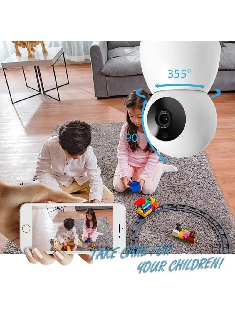 CROIRE - CROIRE PAN/TILT 1080P FULL HD HOME SECURITY WI-FI CAMERA, LIVE VIEW AND TWO-WAY AUDIO, NIGHT VISION, MOTION DETECTION, BABY MONITOR, MICROSD CARD SUPPORT, WORKS WITH GOOGLE ASSISTANT AND AMAZON ALEXA - Image 1