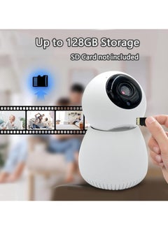 CROIRE CROIRE PAN/TILT 1080P FULL HD HOME SECURITY WI-FI CAMERA, LIVE VIEW AND TWO-WAY AUDIO, NIGHT VISION, MOTION DETECTION, BABY MONITOR, MICROSD CARD SUPPORT, WORKS WITH GOOGLE ASSISTANT AND AMAZON ALEXA  - Image 5