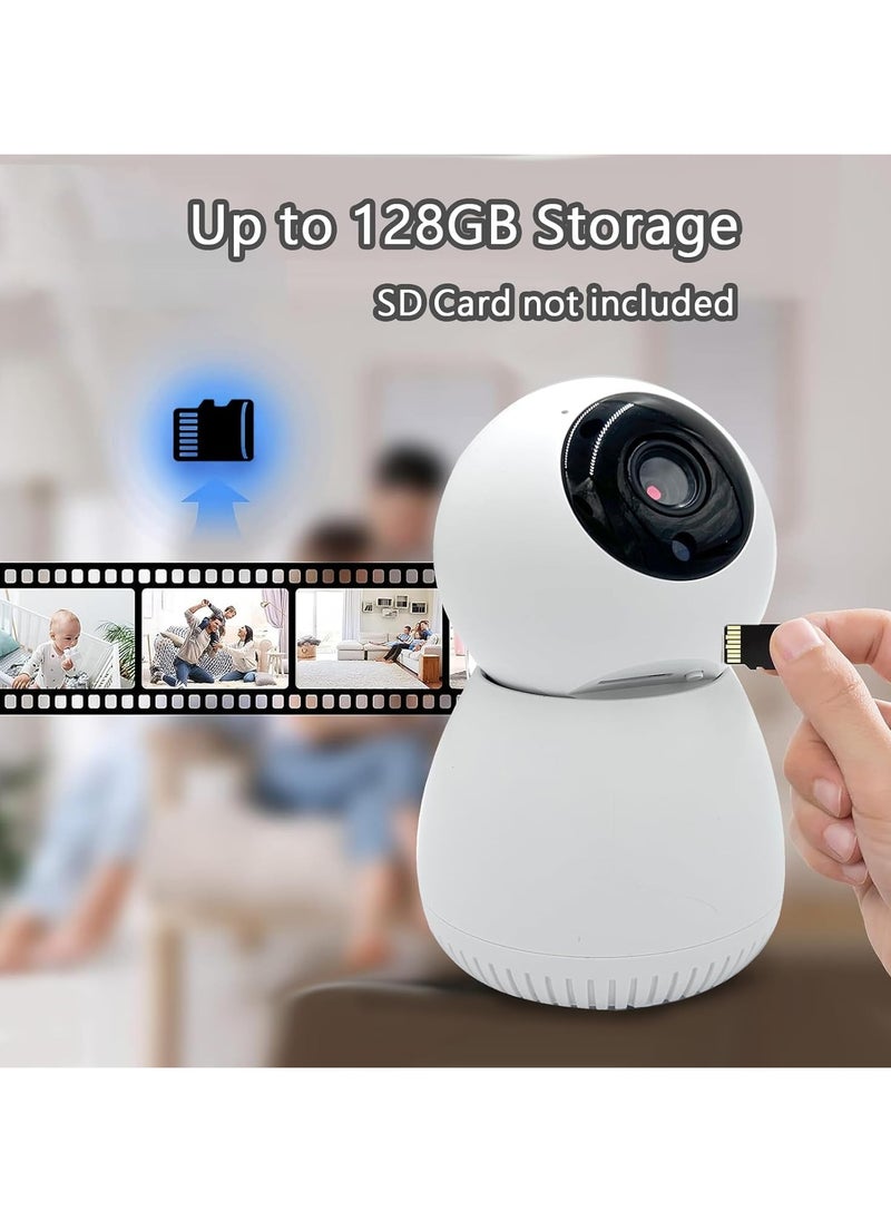 CROIRE - CROIRE PAN/TILT 1080P FULL HD HOME SECURITY WI-FI CAMERA, LIVE VIEW AND TWO-WAY AUDIO, NIGHT VISION, MOTION DETECTION, BABY MONITOR, MICROSD CARD SUPPORT, WORKS WITH GOOGLE ASSISTANT AND AMAZON ALEXA - Image 1