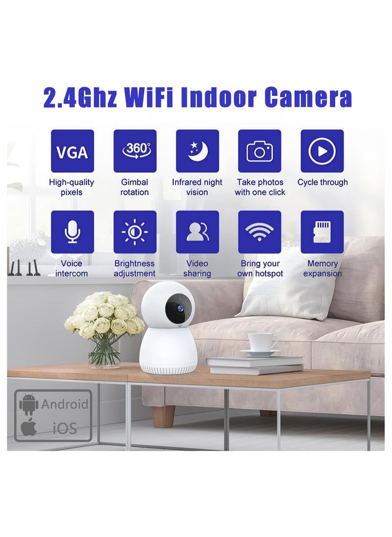CROIRE - CROIRE PAN/TILT 1080P FULL HD HOME SECURITY WI-FI CAMERA, LIVE VIEW AND TWO-WAY AUDIO, NIGHT VISION, MOTION DETECTION, BABY MONITOR, MICROSD CARD SUPPORT, WORKS WITH GOOGLE ASSISTANT AND AMAZON ALEXA - Image 1