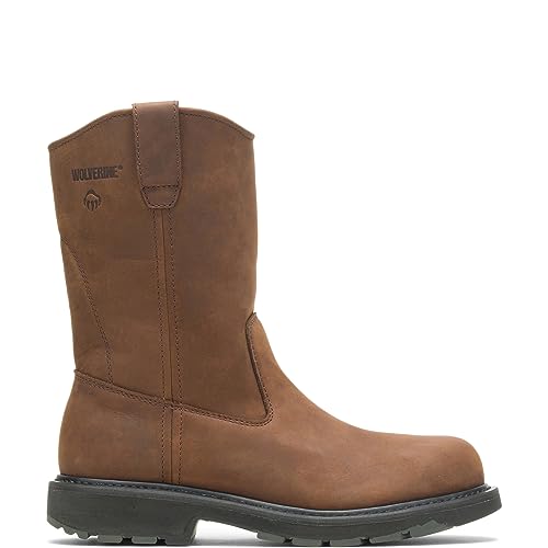 WOLVERINE mens DD Work Wellington Dark Brown 9.5 M US - Image 1