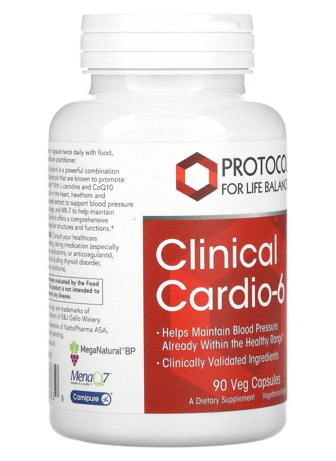Protocol For Life Balance Clinical Cardio-6 90 Veg Capsules  - Image 2