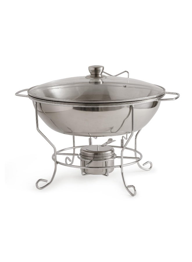 Pan Home طبق شافينغ كالدا مع غطاء 4 لتر - كروم - Image 2