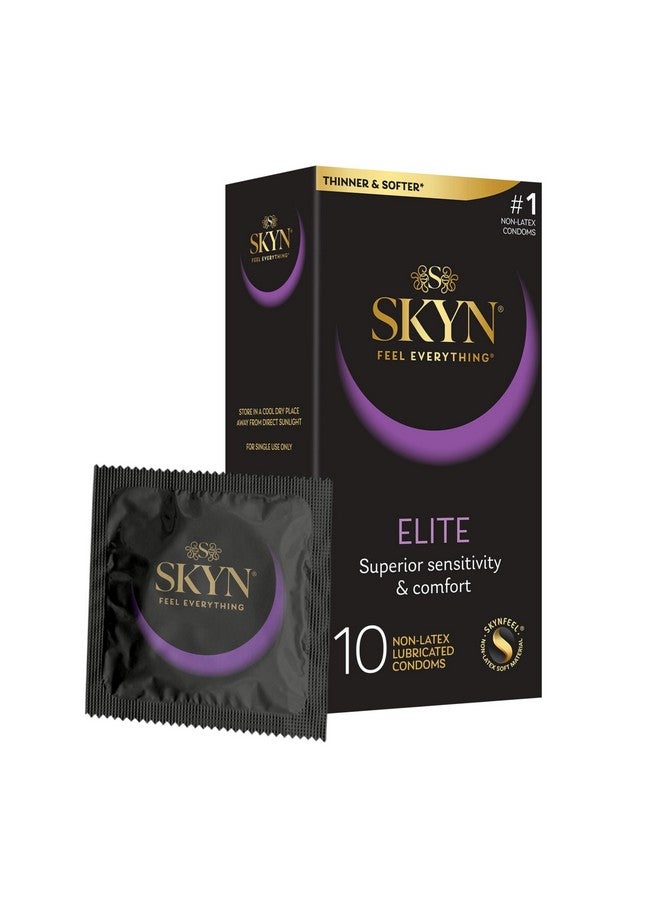 skyn SKYN Elite, 10 Count, Ultra-Thin, Lubricated Latex-Free Condoms  - Image 1