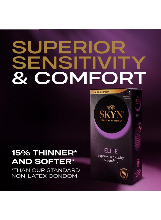 skyn SKYN Elite, 10 Count, Ultra-Thin, Lubricated Latex-Free Condoms  - Image 2