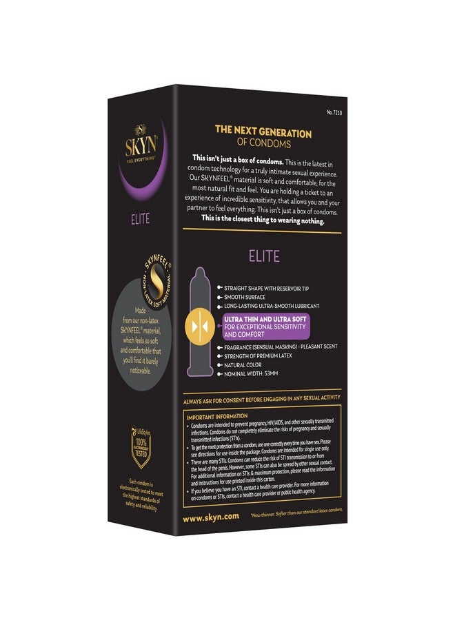 skyn SKYN Elite, 10 Count, Ultra-Thin, Lubricated Latex-Free Condoms  - Image 4