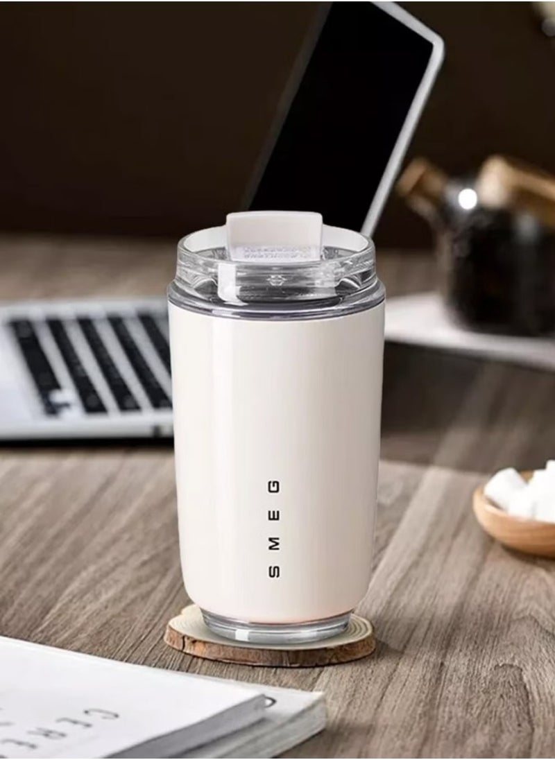 Travel Coffee Mug, Insulated Beverage Cup With Leakproof Lid, Long Lasting Coffee Tumbler With Lid And Straw, Travel Coffee Thermos 240ml,White - pzsku/ZB6DBD69017E3C67DD309Z/45/_/1728827932/1f08dc85-e396-4c75-b9df-d2ae6fce01b5