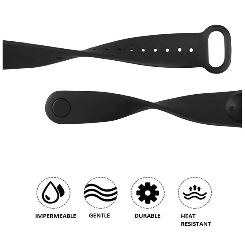 INEFABLE Mi SmartWatch M5 and M6 Watch Straps Original for Mi Watch M5 and M6 Watch Strap Soft Silicone Adjustable Watch Strap-Watch Not Included - Image 3