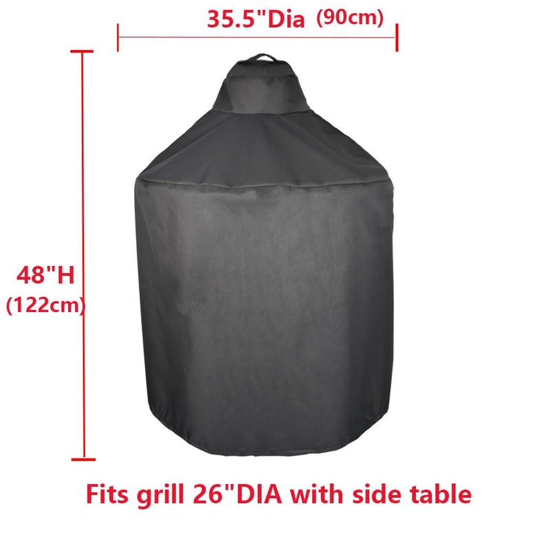 Mini Lustrous Grill Cover Compatible with Extra Large Big Green Egg Gill, Kamado Ceramic Grill Cover, Outdoor Grill Cover with Durable and Waterproof Fabric, 35.5" Dia X 48" H (X-Large) - Image 2