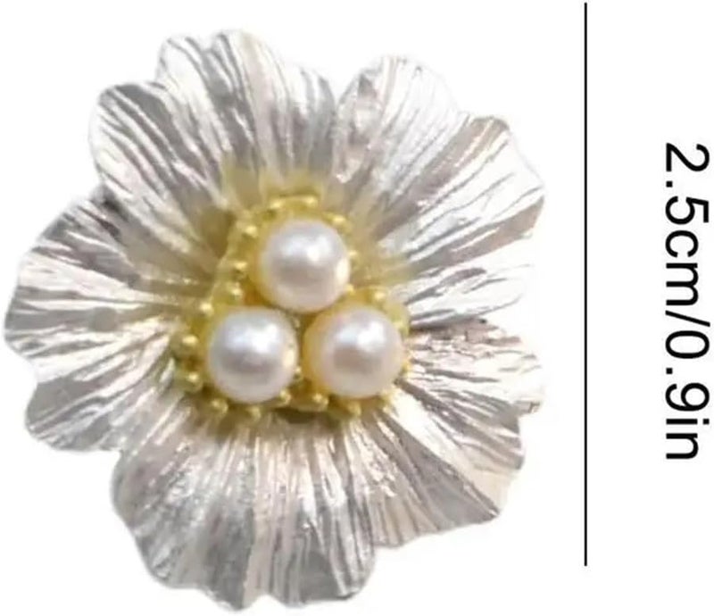 Button Covers 10 Pcs Rhinestone Cufflinks Shirt Sleeve Button Covers Flower Crystal Clips for Dresses and Shirts Decoration Buttons(Silver) - Image 2