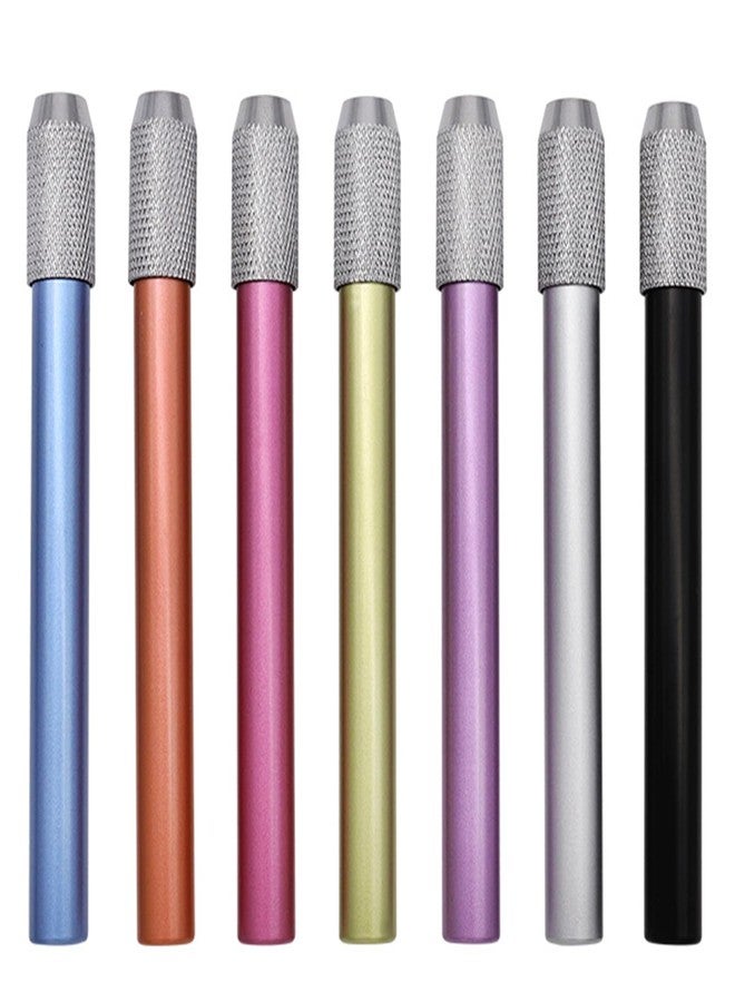 PTILSERY 5 Pcs Pencil Extenders Pencil Lengthener Color Aluminum Pen Lengthener Holder Pencil Lengthener Pencil Extender Holde, Black - Image 5