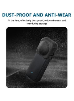 KASTWAVE Silicone Lens Cover Protector Guards Replacement Dust-Proof Lens Protective Cap for Insta360 X3 Action Camera Accessories  - Image 4