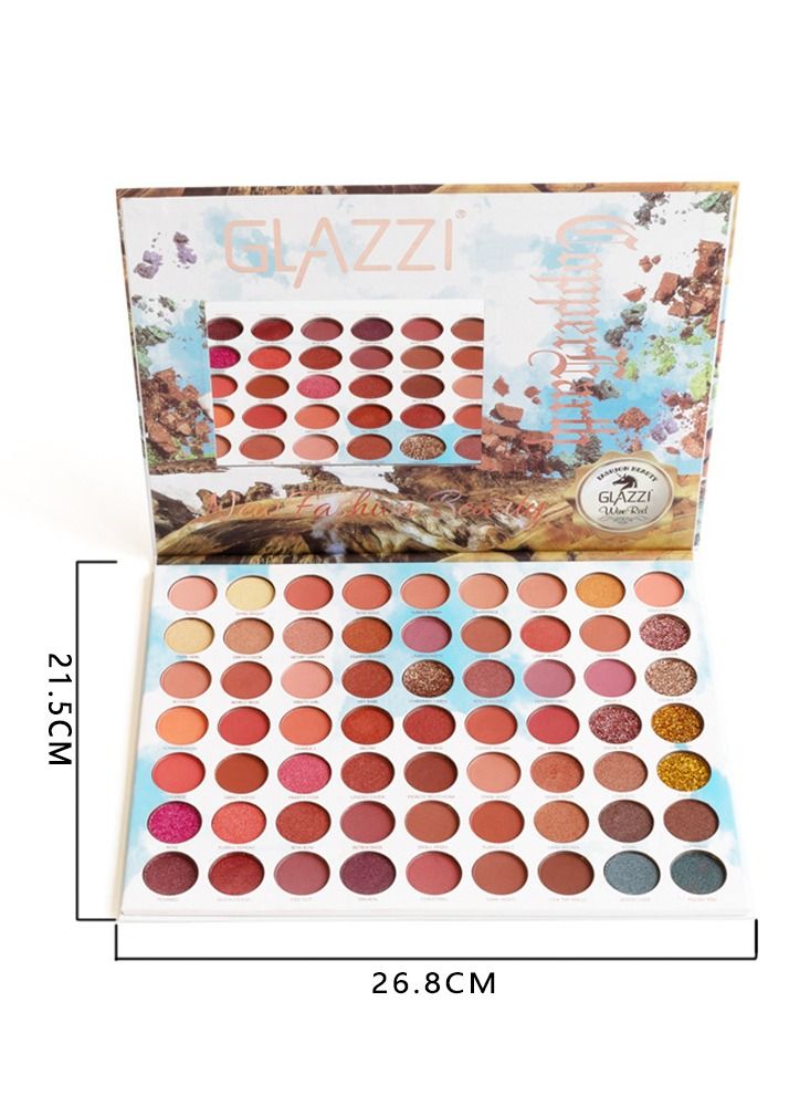 جلازي لوحة ظلال العيون 63 لونًا لامعة غير لامعة - Image 2