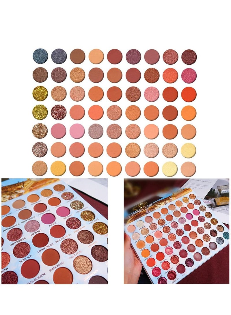 جلازي لوحة ظلال العيون 63 لونًا لامعة غير لامعة - Image 5