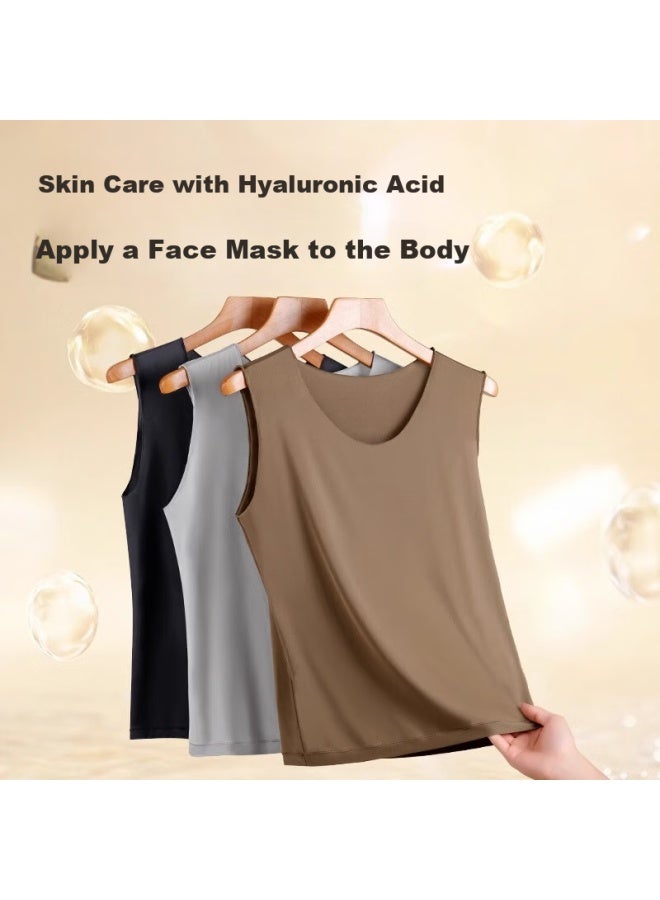 Yuzhaolin Autumn And Winter New Arrival] Men's Thermal Vest, Seamless Skin Base, Sleeveless, Comfortable, Seamless Inner Layer, Base Layer Top - Image 3
