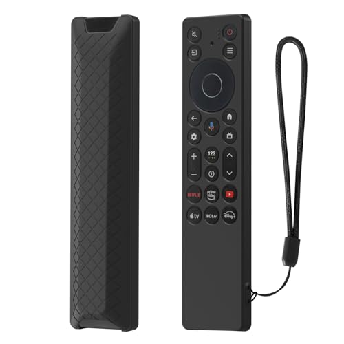 LEFXMOPHY Case Cover for TCL RC923A FMB1 / RC813A FMB1 2025 QM6K QM7K TV Remote Control Protector Sleeve - Black - Image 1